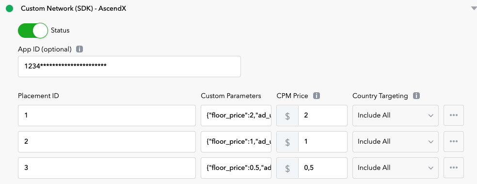 Ad Unit Configuration