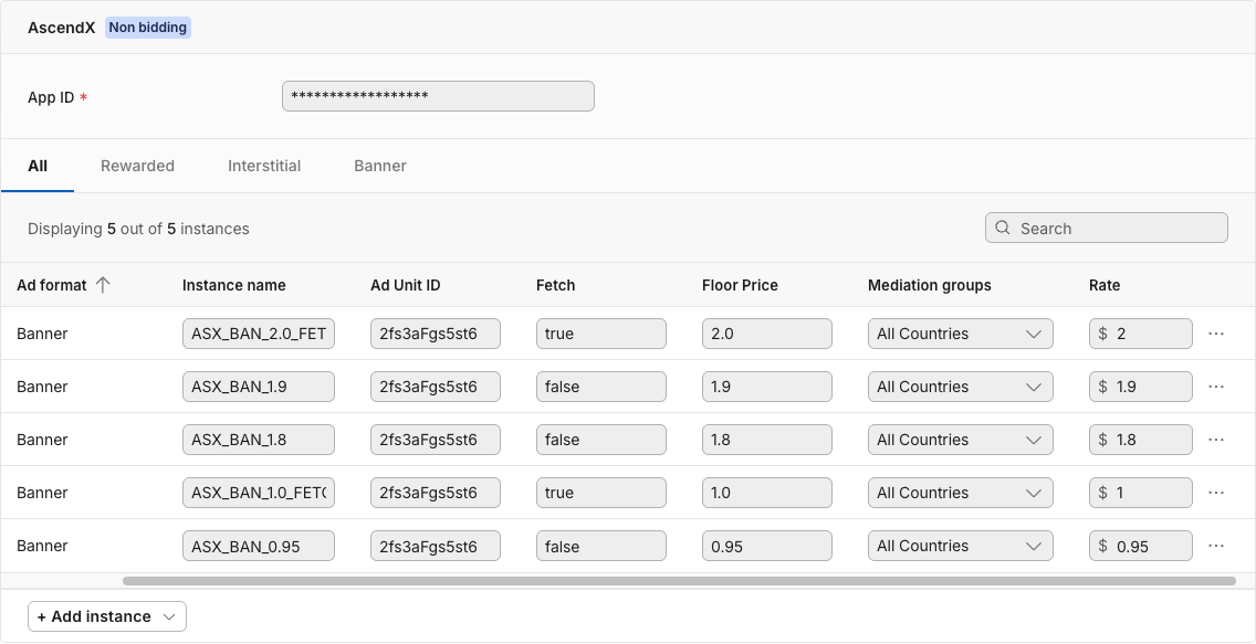 Instance Configuration