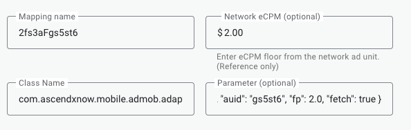 Custom Event Configuration